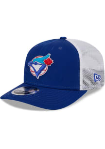 New Era Toronto Blue Jays Coop 9SEVENTY Stretch Snap Cotton Trucker Adjustable Hat - Blue