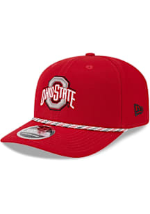 New Era Ohio State Buckeyes Red Multi Rope Stretch Snap JR 9SEVENTY Youth Adjustable Hat