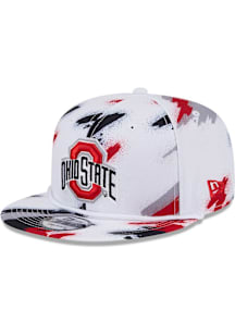 New Era Ohio State Buckeyes White Paint JR 9FIFTY Youth Snapback Hat