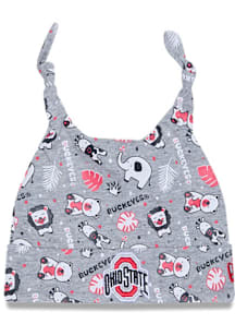 New Era Ohio State Buckeyes Animal Baby Beanie Baby Knit Hat - Grey