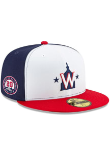 New Era Washington Nationals Mens White 3T Alt 2 AC 20th Anniversary 59FIFTY Fitted Hat