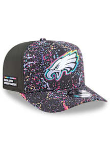 New Era Philadelphia Eagles Black 2025 Crucial Catch 9FIFTY A Frame Mens Snapback Hat
