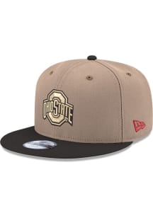 Ohio State Buckeyes New Era JR 9FIFTY Youth Snapback Hat - Tan
