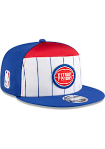 New Era Detroit Pistons White 2025 NBA Tip Off Split Panel 9FIFTY Mens Snapback Hat