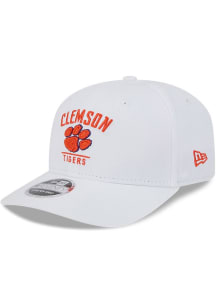 New Era Clemson Tigers Stretch Snap 9SEVENTY Adjustable Hat - White