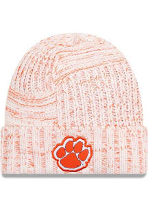 New Era Clemson Tigers Orange Marled Cuff Womens Knit Hat