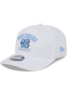 New Era North Carolina Tar Heels Stretch Snap 9SEVENTY Adjustable Hat - White