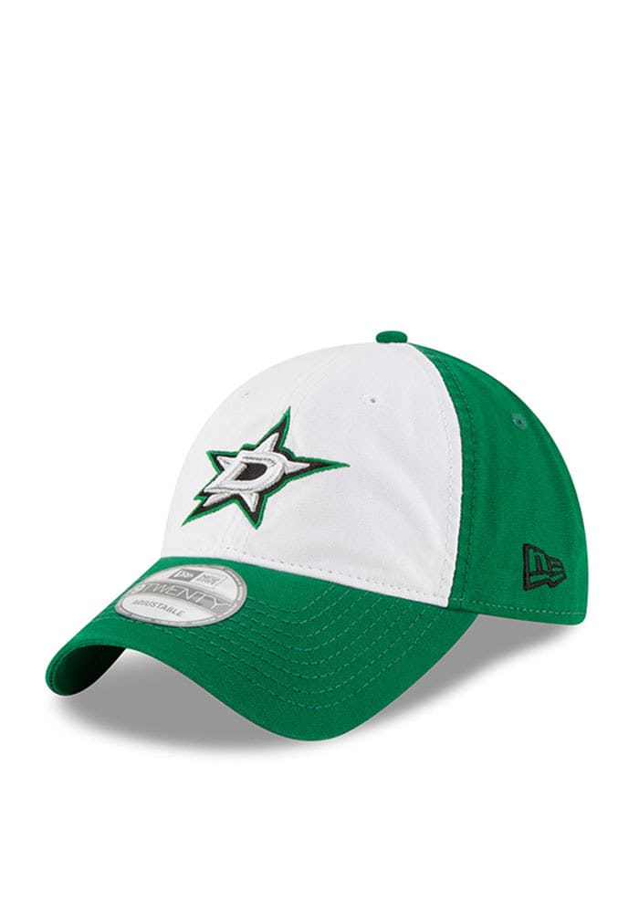 New Era Dallas Stars Core Shore White Front 9TWENTY Adjustable Hat - Black