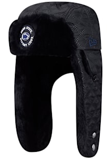 New Era Penn State Nittany Lions Black Quilted Trapper Mens Knit Hat