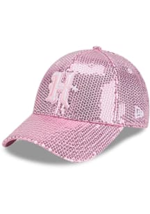New Era Houston Texans Pink Sequin 9FORTY Womens Adjustable Hat