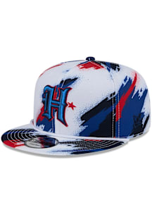New Era Houston Texans White Paint 9FIFTY Mens Snapback Hat