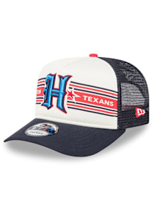 New Era Houston Texans Banner A-Frame 9FIFTY Adjustable Hat - White