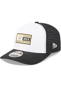 New Era Pittsburgh Steelers Est Patch Stretch Snap 9SEVENTY Adjustable Hat - White