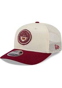 New Era Washington Commanders Circle Stretch Snap 9SEVENTY Adjustable Hat - White