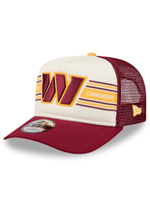 New Era Washington Commanders Banner A-Frame 9FIFTY Adjustable Hat - Maroon