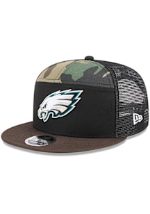 New Era Philadelphia Eagles Green Outdoor Camo Split Panel 9FIFTY Mens Snapback Hat
