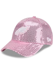 New Era Philadelphia Eagles Pink Sequin 9FORTY Womens Adjustable Hat