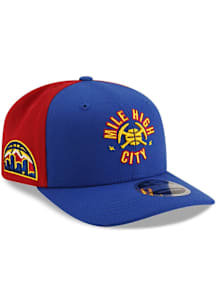 New Era Denver Nuggets 2025 NBA Statement Edition 9SEVENTY Stetch Snap Adjustable Hat - Blue