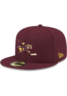 Minnesota Golden Gophers New Era Basic 59FIFTY Fitted Hat - Maroon