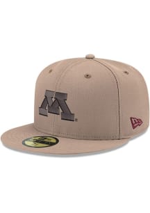 Minnesota Golden Gophers New Era Basic 59FIFTY Fitted Hat - Tan
