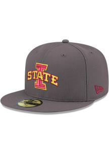 New Era Iowa State Cyclones Mens Grey Basic 59FIFTY Fitted Hat