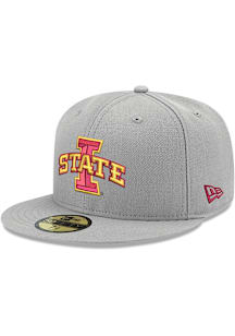 New Era Iowa State Cyclones Mens Grey Basic 59FIFTY Fitted Hat
