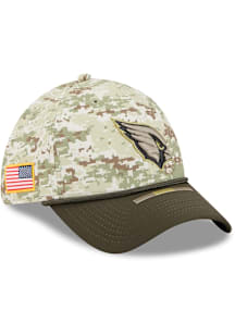 New Era Arizona Cardinals Mens Green 2025 Salute To Service Camo 39THIRTY Flex Hat