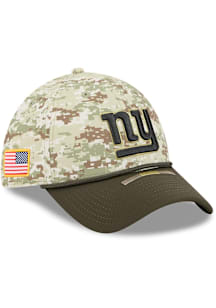New Era New York Giants Mens Green 2025 Salute To Service Camo 39THIRTY Flex Hat