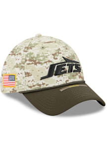 New Era New York Jets Mens Green 2025 Salute To Service Camo 39THIRTY Flex Hat
