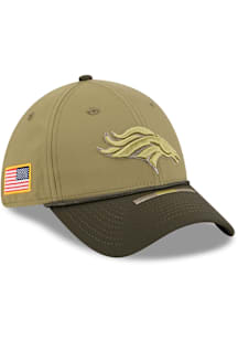 New Era Denver Broncos Mens Green 2025 Salute To Service 39THIRTY Flex Hat
