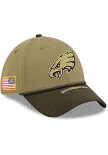 New Era Philadelphia Eagles Mens Green 2025 Salute To Service 39THIRTY Flex Hat