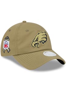 New Era Philadelphia Eagles Green 2025 Salute To Service Ponytail Womens Adjustable Hat