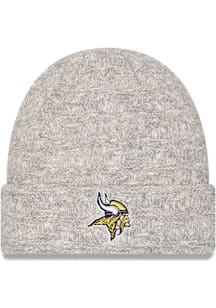 New Era Minnesota Vikings Grey Metallic Cuff Womens Knit Hat