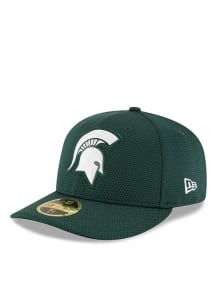 New Era Michigan State Spartans Mens Green Bevel Team Low Profile 59FIFTY Fitted Hat