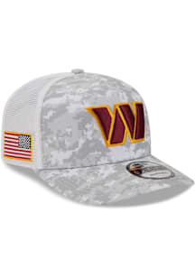 New Era Washington Commanders 2025 Salute to Service Camo Fan Pack 9SEVENTY Trucker Adjustable Hat..