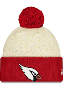 New Era Arizona Cardinals Tan 2025 NFL Rivalry Cuff Pom Mens Knit Hat