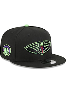 New Era New Orleans Pelicans Black 2025 City Edition 9FIFTY Mens Snapback Hat
