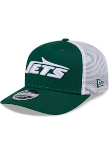 New Era New York Jets Stretch Snap Cotton Trucker 9SEVENTY Adjustable Hat - Green