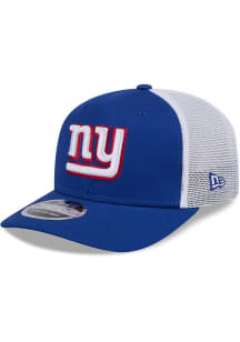 New Era New York Giants Stretch Snap Cotton Trucker 9SEVENTY Adjustable Hat - Blue