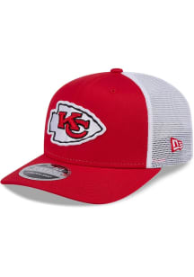 New Era Kansas City Chiefs Stretch Snap Cotton Trucker 9SEVENTY Adjustable Hat - Red