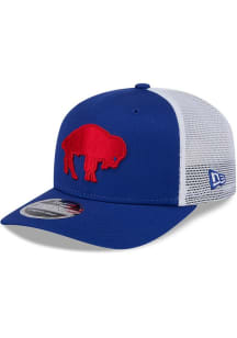 New Era Buffalo Bills Stretch Snap Cotton Trucker 9SEVENTY Adjustable Hat - Blue