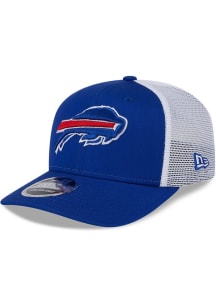 New Era Buffalo Bills Stretch Snap Cotton Trucker 9SEVENTY Adjustable Hat - Blue