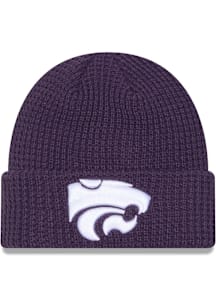 New Era K-State Wildcats Jr Waffle Cuff Baby Knit Hat - Purple