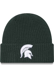New Era Michigan State Spartans Jr Waffle Cuff Baby Knit Hat - Green