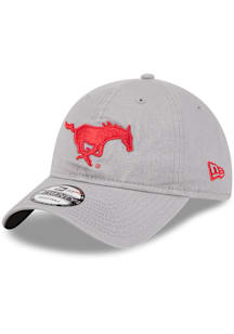 New Era SMU Mustangs Evergreen 9TWENTY Adjustable Hat - Grey