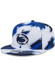Penn State Nittany Lions New Era Paint 9FIFTY Mens Snapback - White