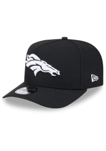 New Era Denver Broncos 9FIFTY A-Frame Adjustable Hat - Black