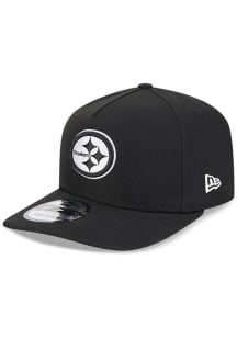 New Era Pittsburgh Steelers 9FIFTY A-Frame Adjustable Hat - Black
