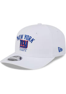 New Era New York Giants Team Wordmark &amp; Logo Stretch 9SEVENTY Adjustable Hat - White