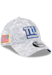 New Era New York Giants Mens Grey 2025 Salute to Service Camo Fan Pack 39THIRTY Flex Hat